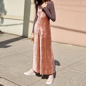 madewell velveteen jumpsuit